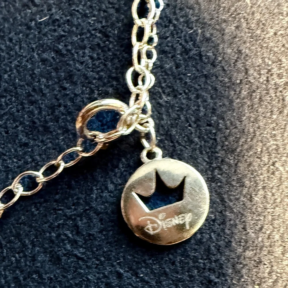 Disney Enchanted Fine Jewelry Castle Key Necklace-sterling silver, diamond - Picture 4 of 10